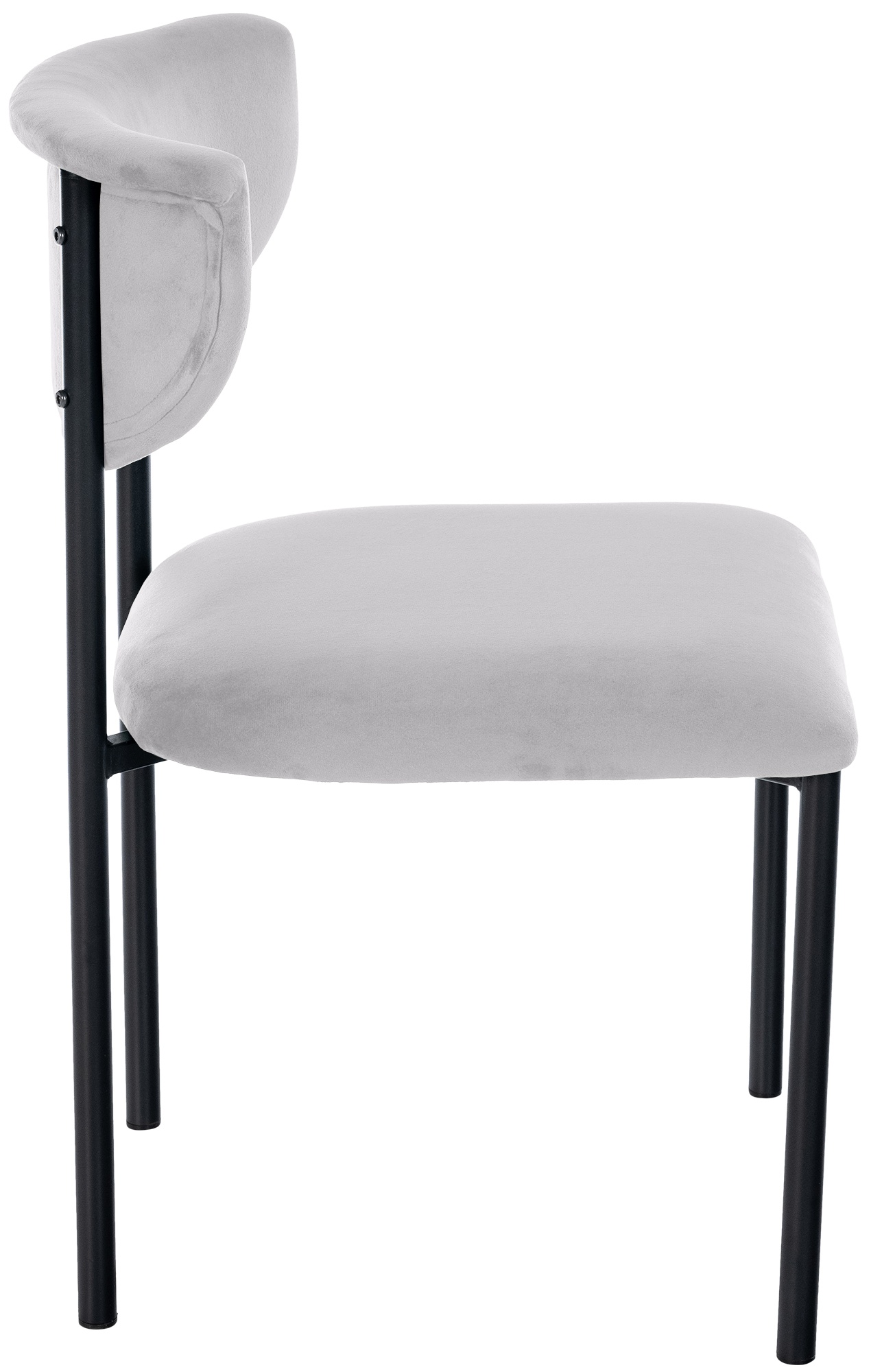 Lot de 2 chaises de salle à manger Gambell en velours