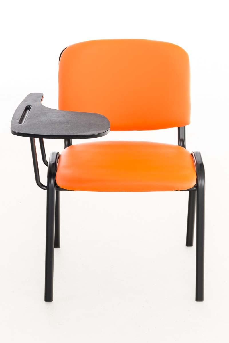 Chaise Ken en similicuir avec tablette rabattable