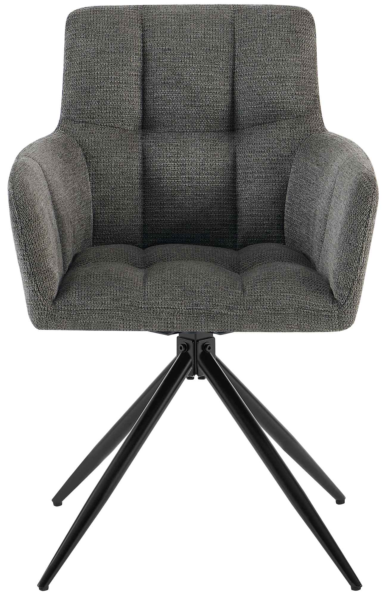 Lot de 2 chaises de salle à manger Jonah en tissu