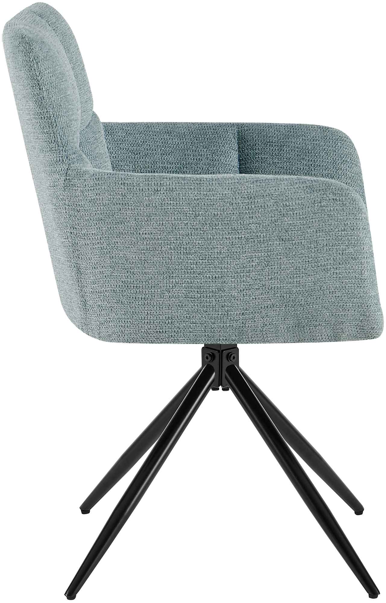 Lot de 2 chaises de salle à manger Jonah en tissu