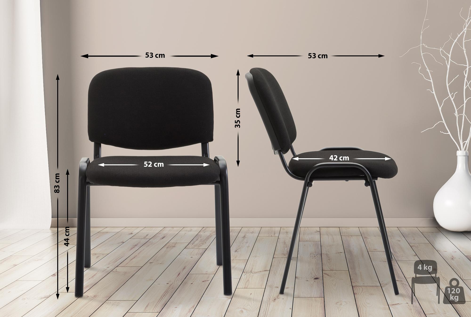 Chaise design empilable Ken V2 tissu