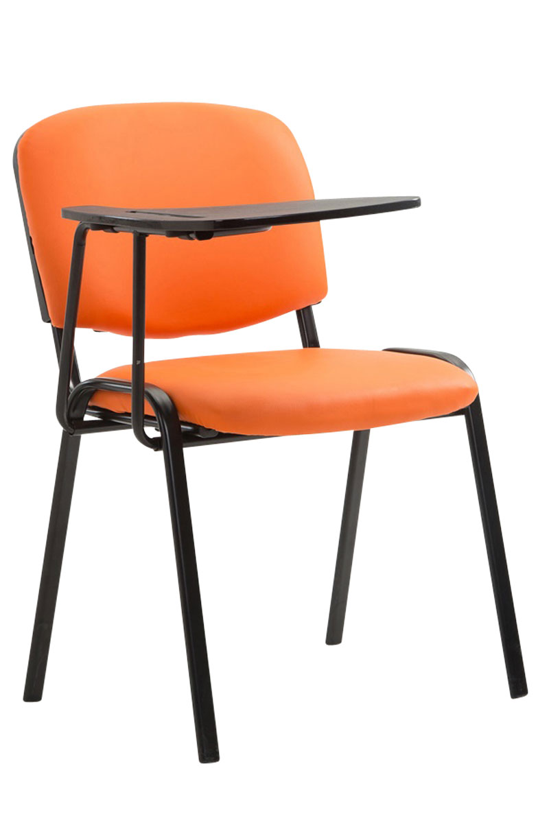 Chaise Ken en similicuir avec tablette rabattable
