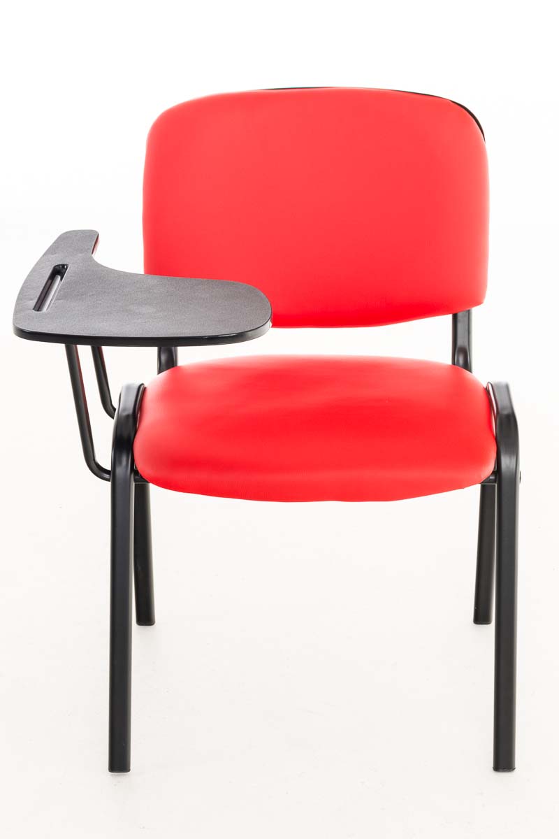 Chaise Ken en similicuir avec tablette rabattable