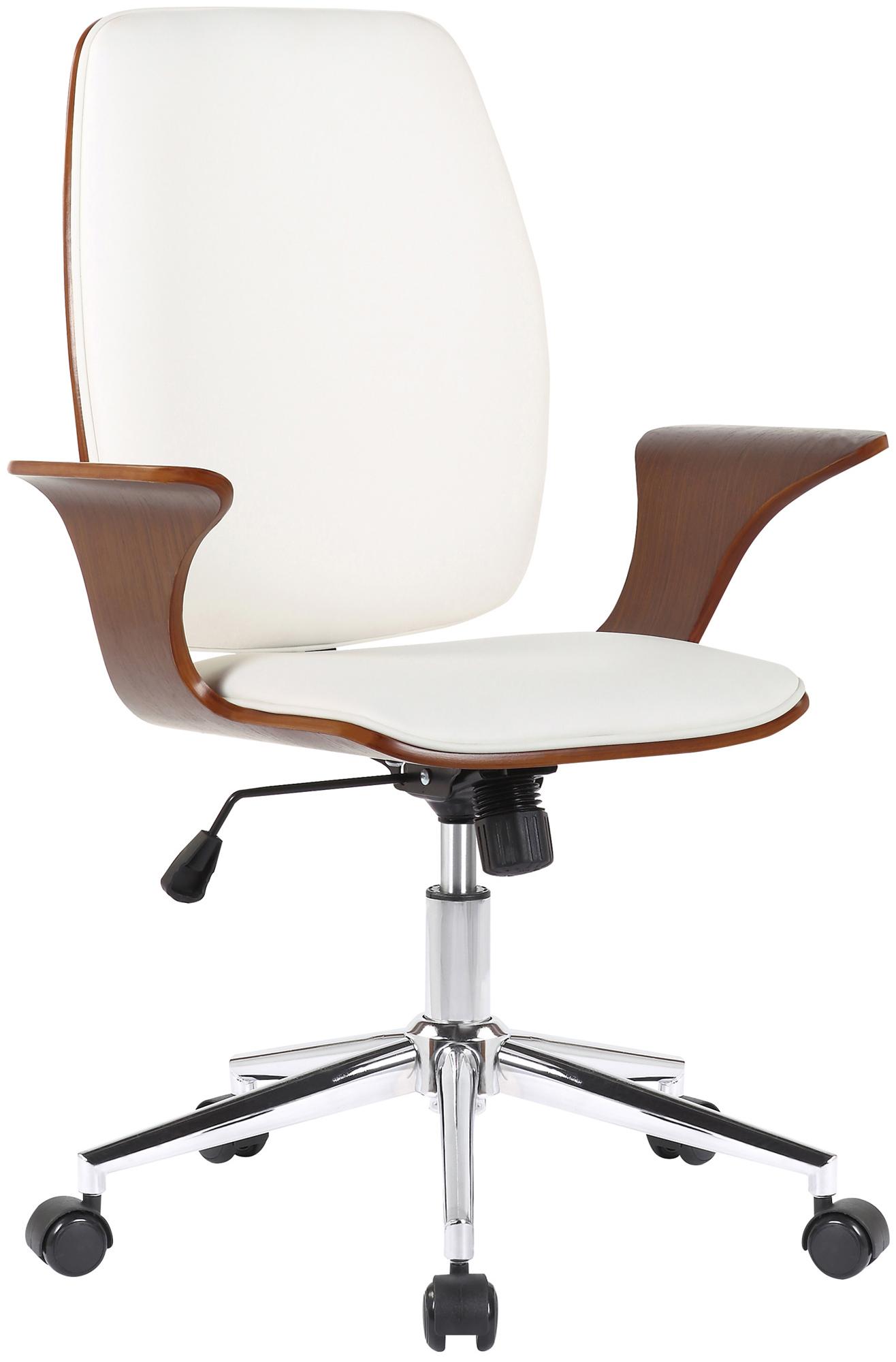 Fauteuil de bureau Burbank avec coque d'assise en bois