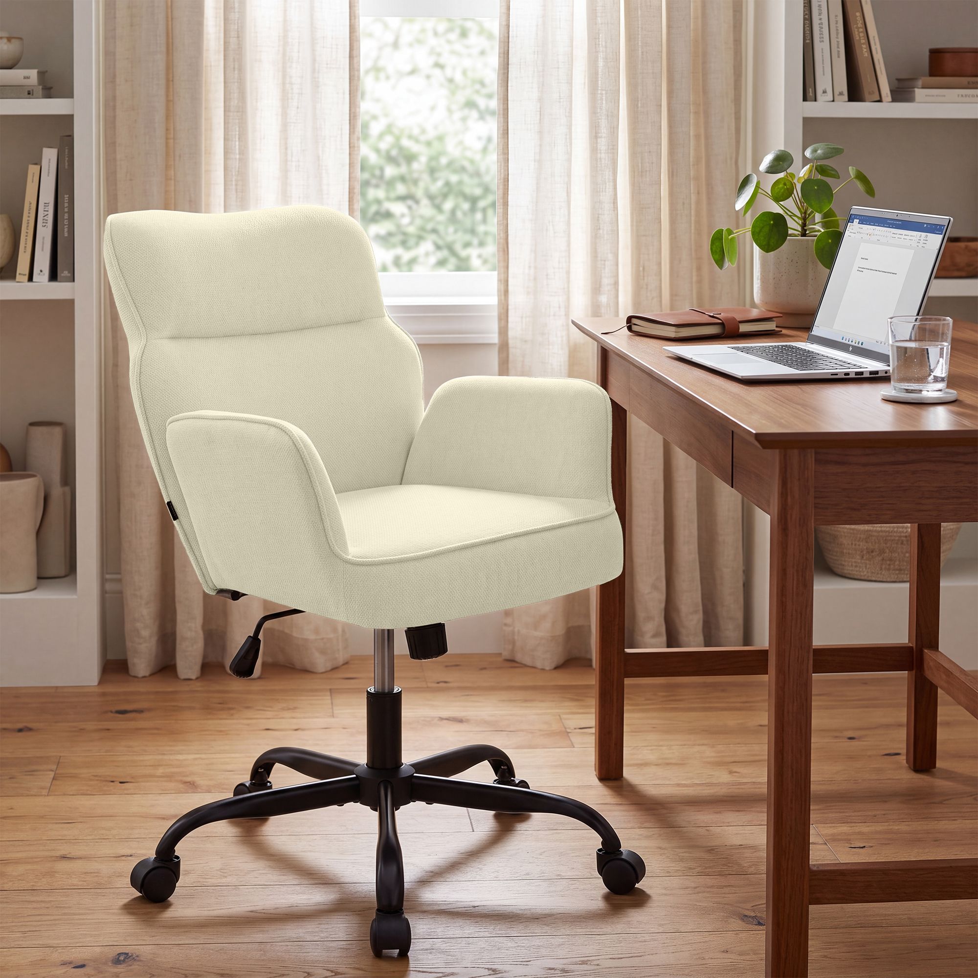 Chaise de bureau Amado en tissu