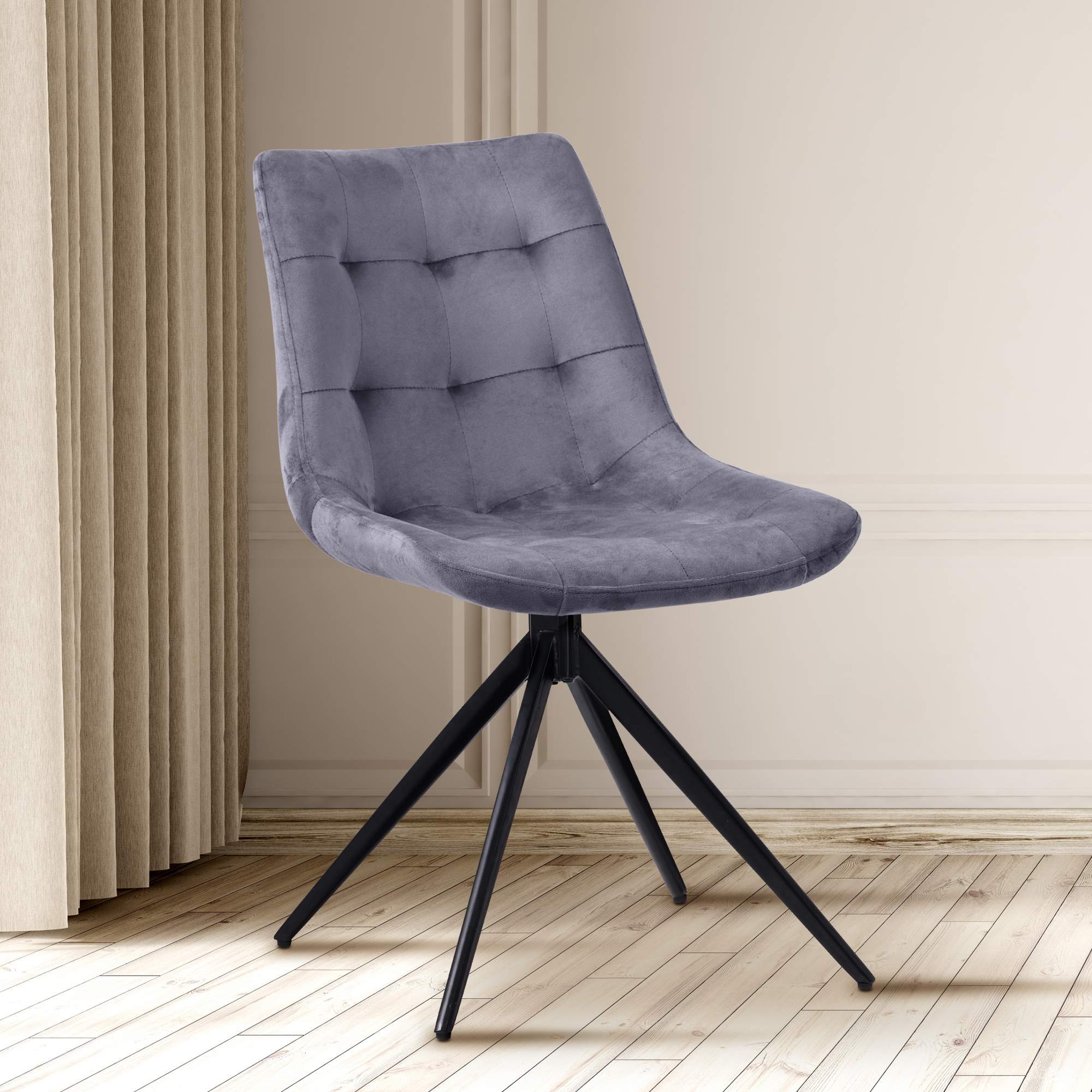 Lot de 2 chaises de salle à manger Merna