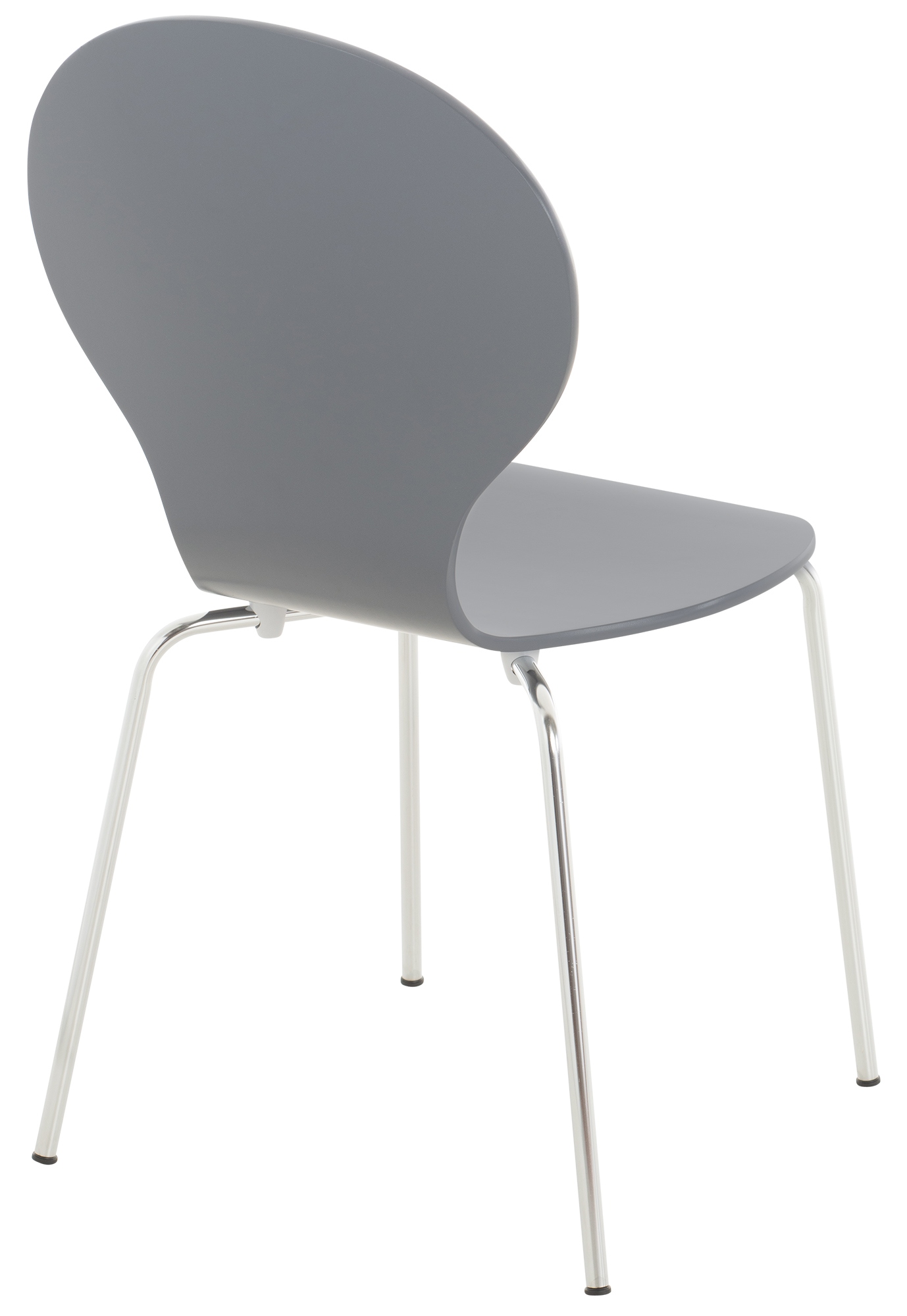 Lot de 4 chaises empilables en bois Diego