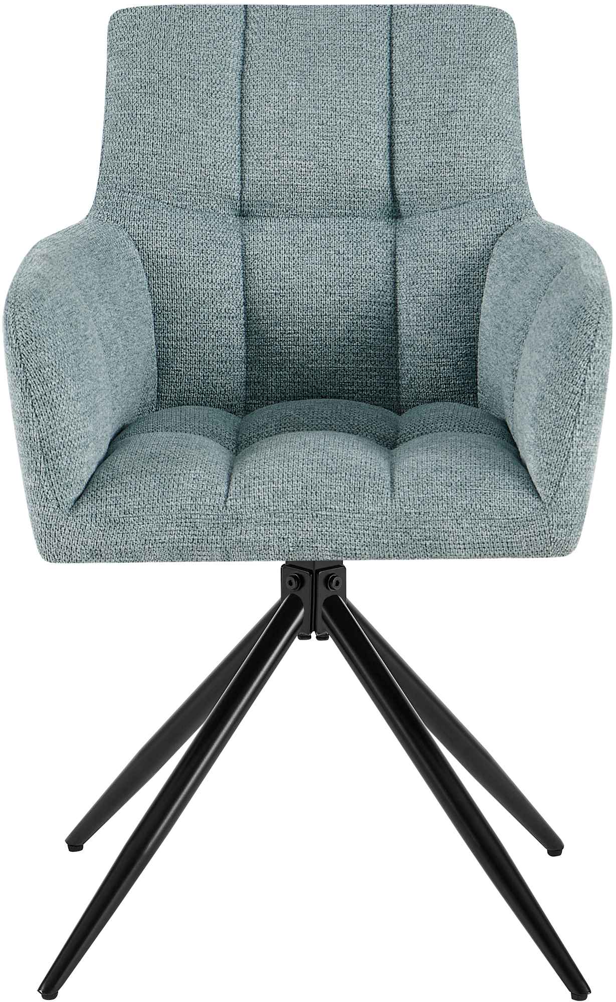 Lot de 2 chaises de salle à manger Jonah en tissu