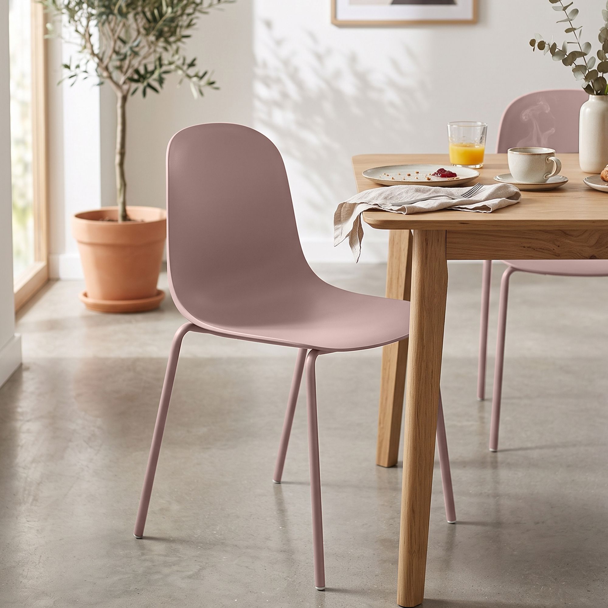 Lot de 4 chaises empilables Hardin