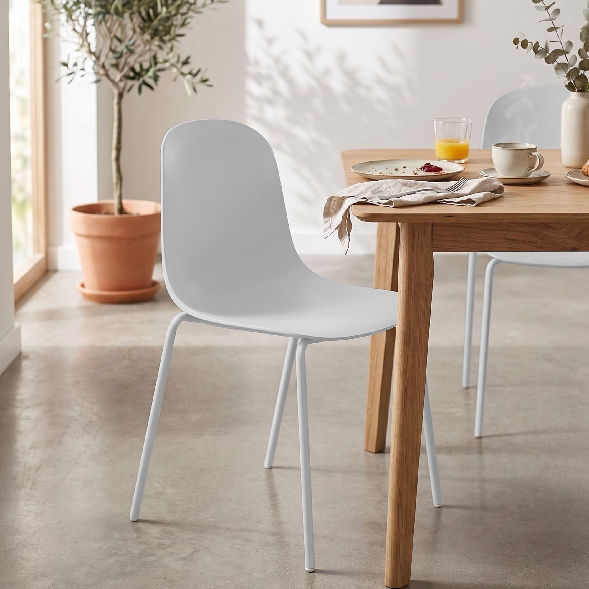 Lot de 2 chaises empilables Hardin