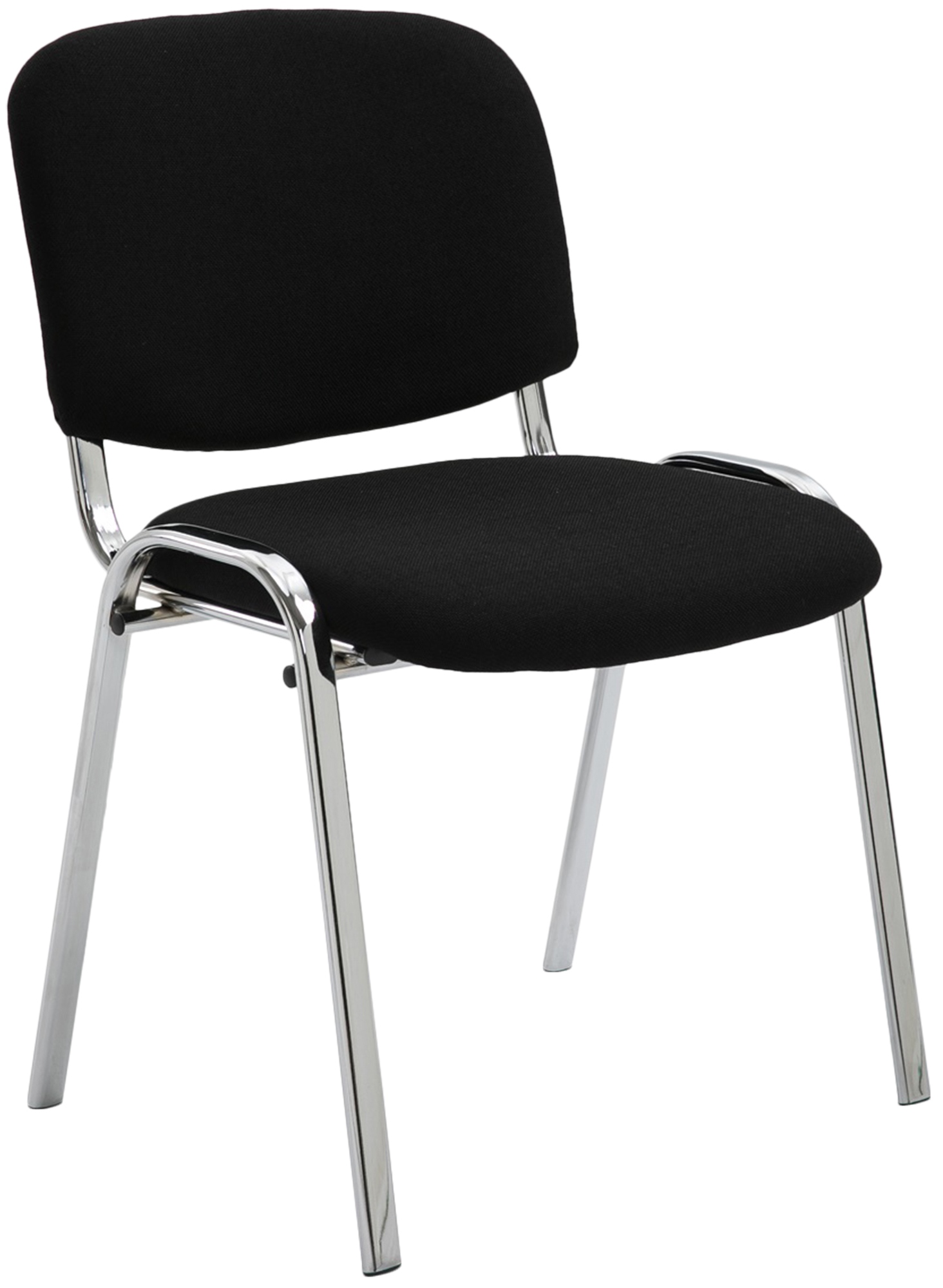 Chaise visiteur Ken support chromé tissu