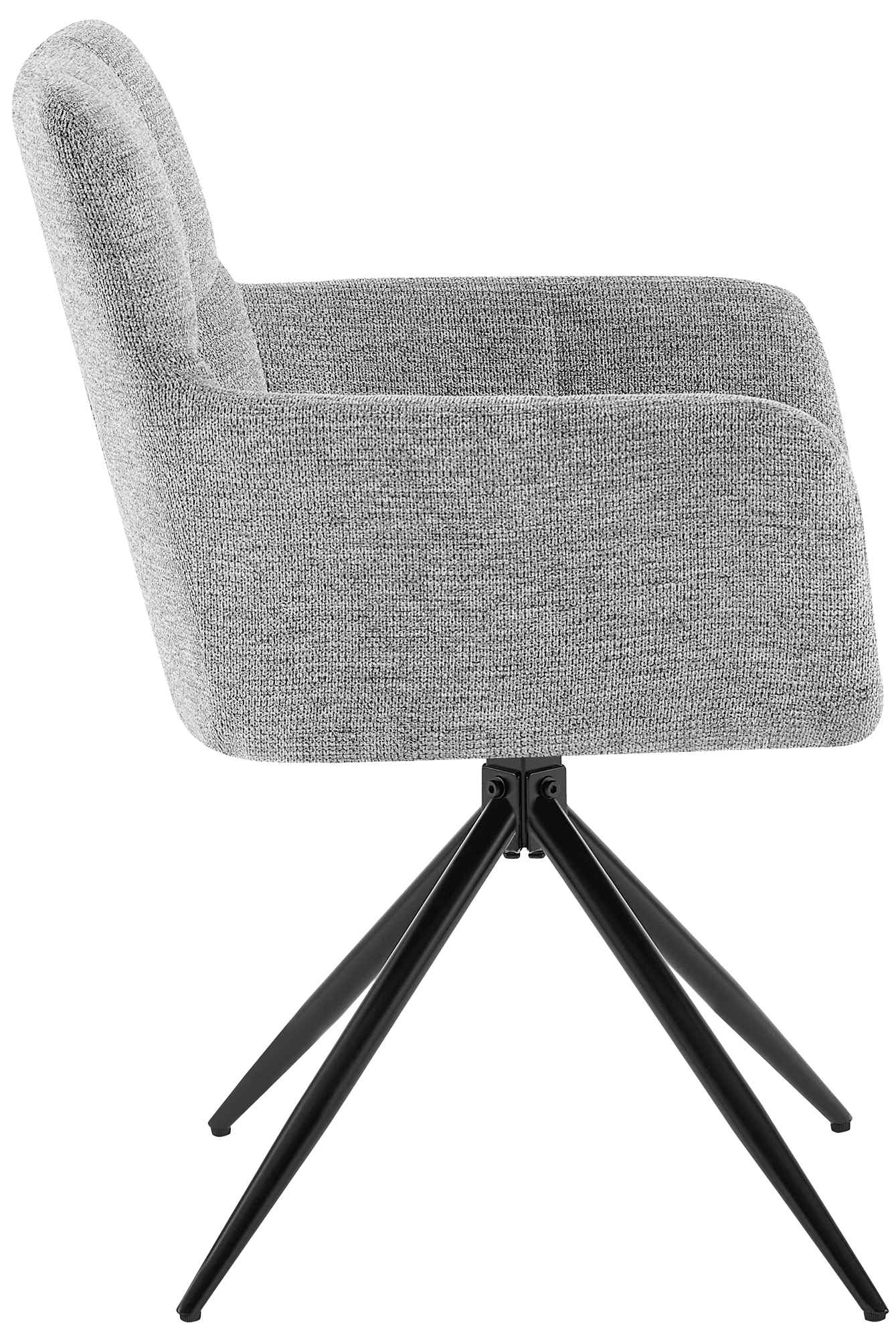 Lot de 2 chaises de salle à manger Jonah en tissu
