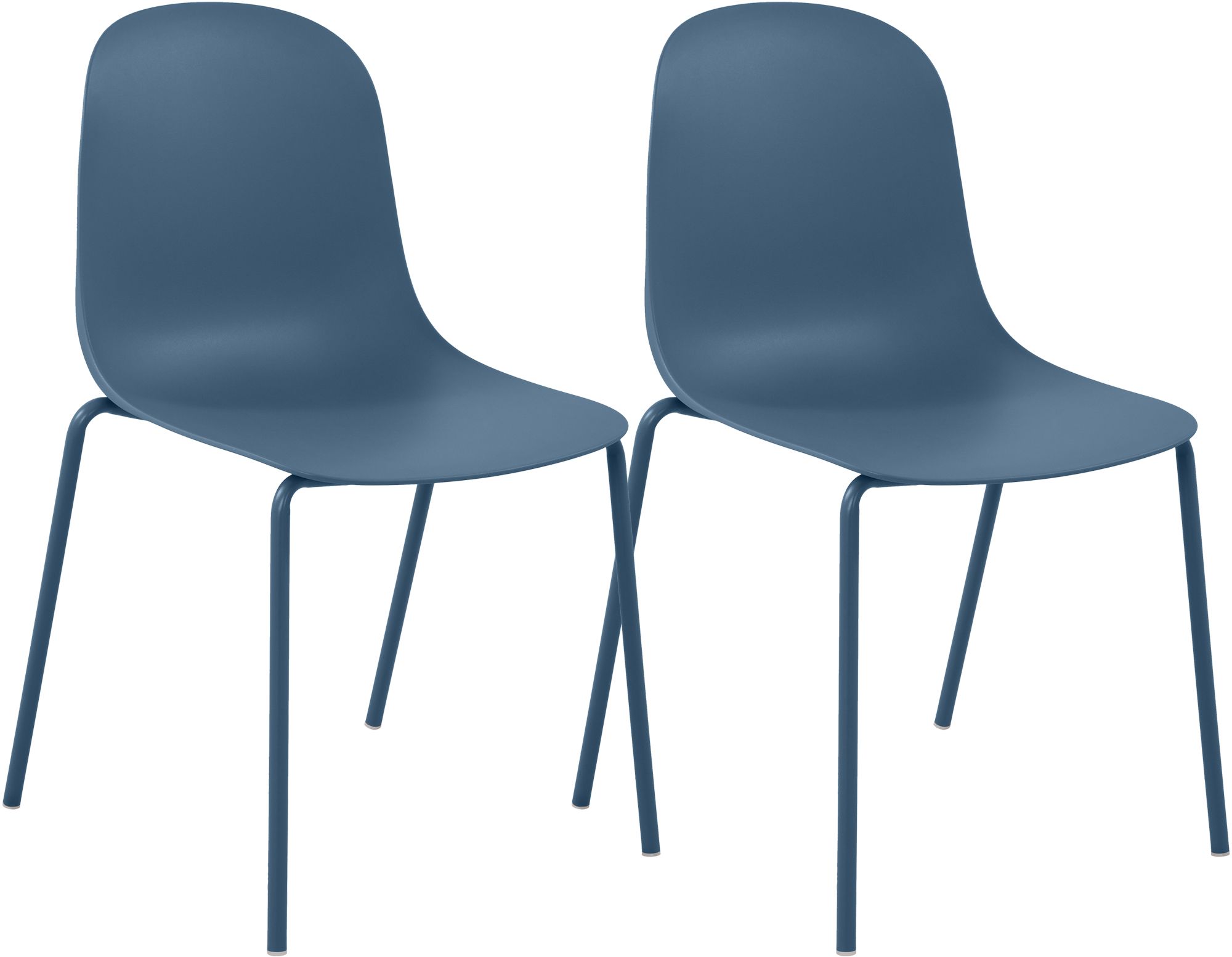 Lot de 2 chaises empilables Hardin