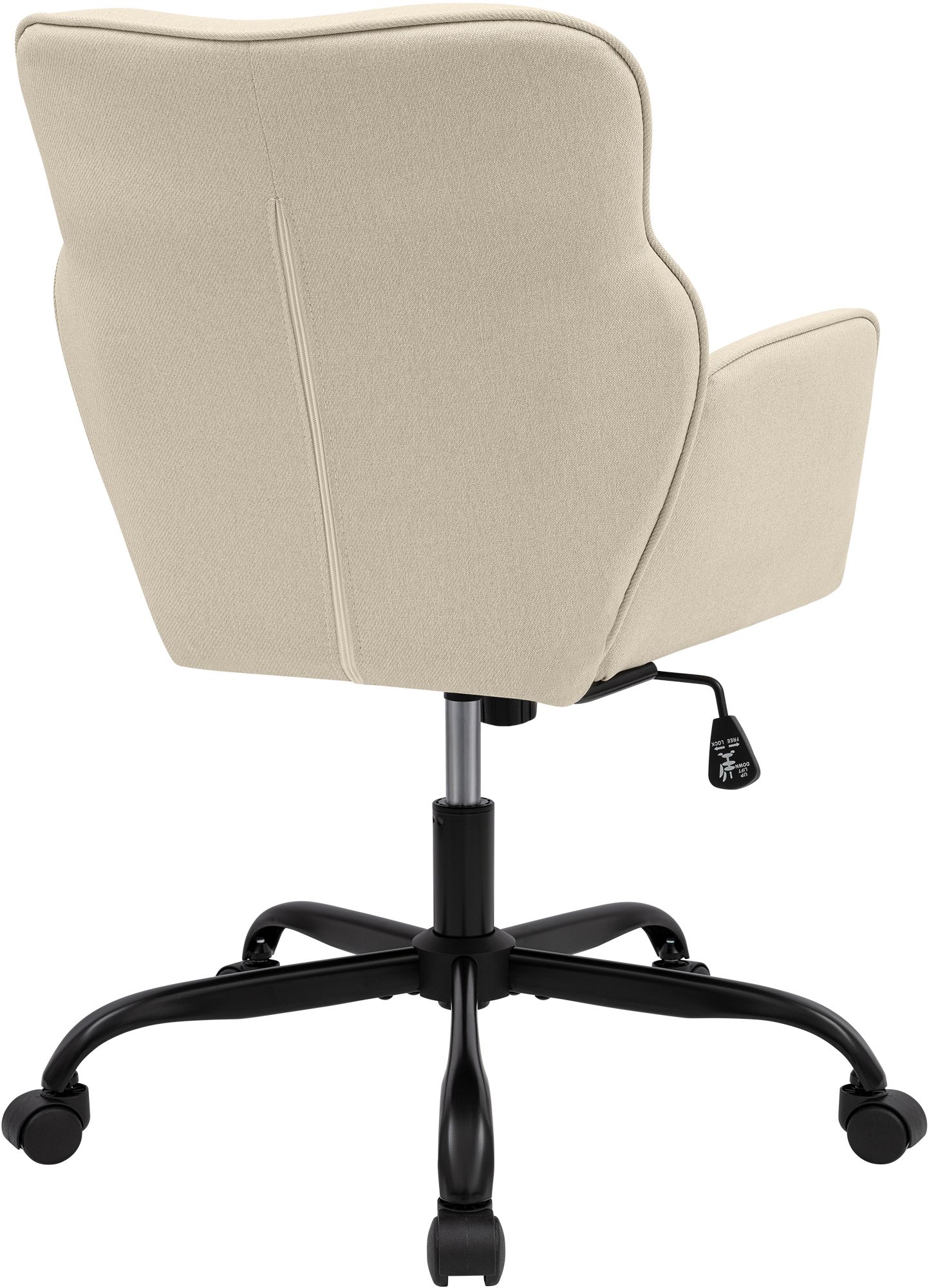 Chaise de bureau Amado en tissu