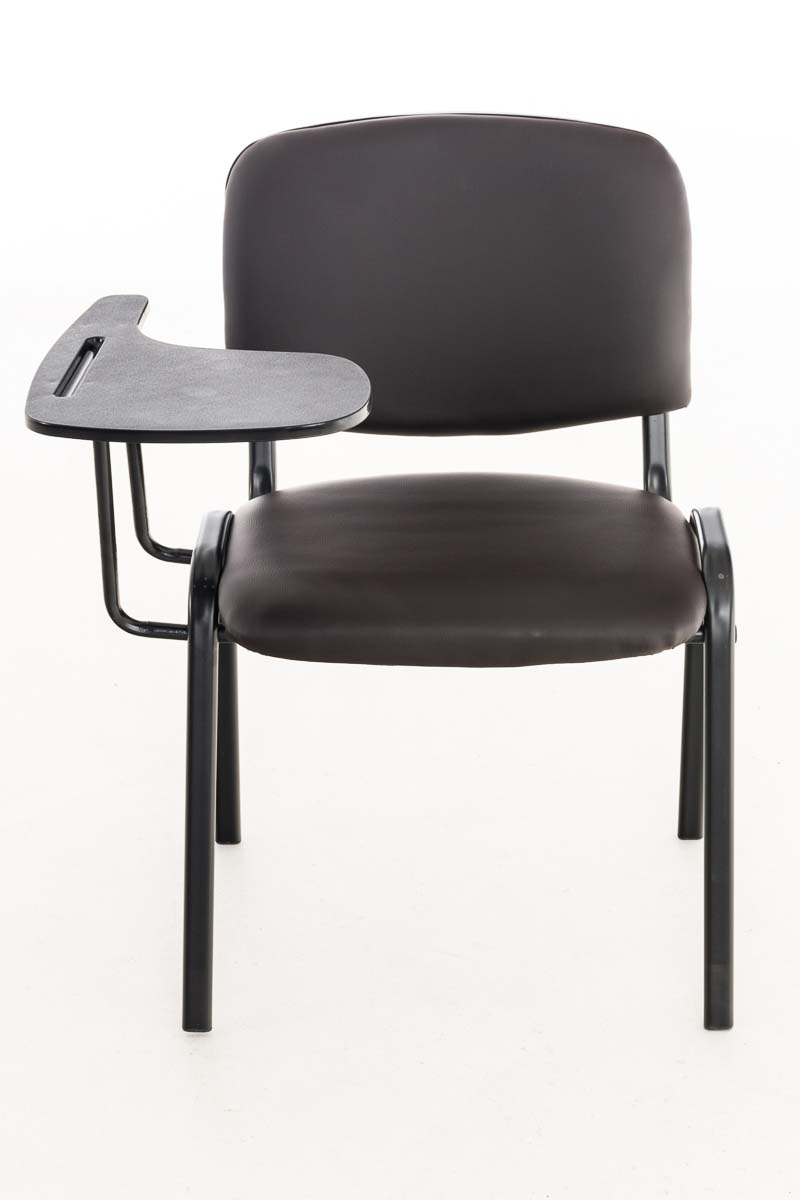 Chaise Ken en similicuir avec tablette rabattable