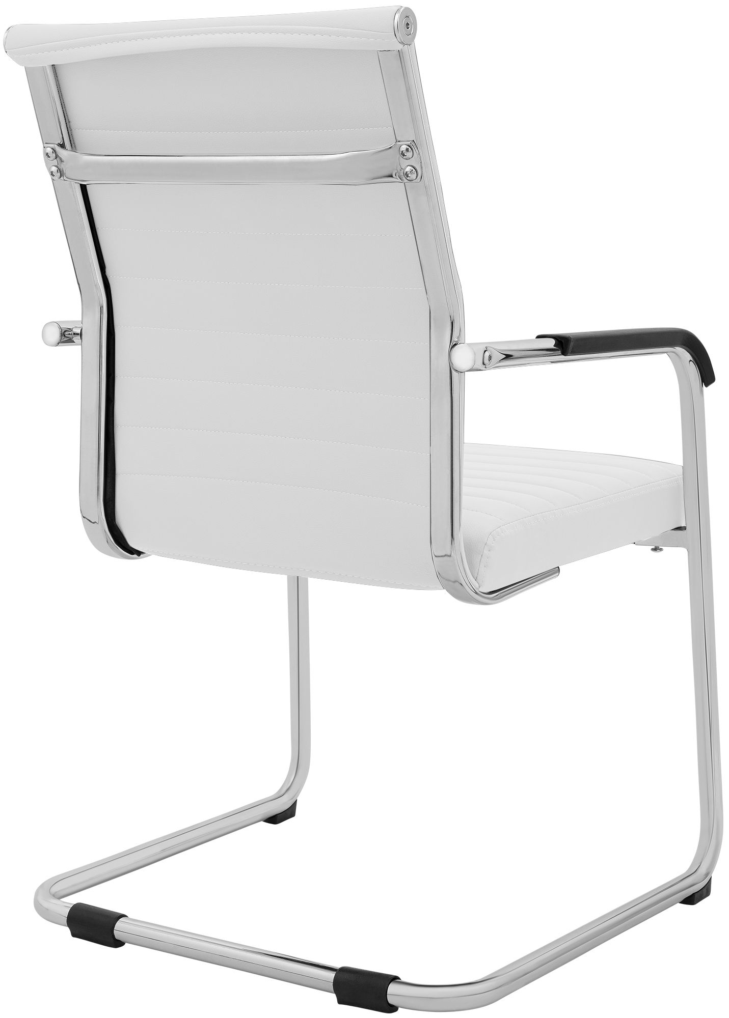 Lot de 2 chaises cantilever Hakon, aspect cuir