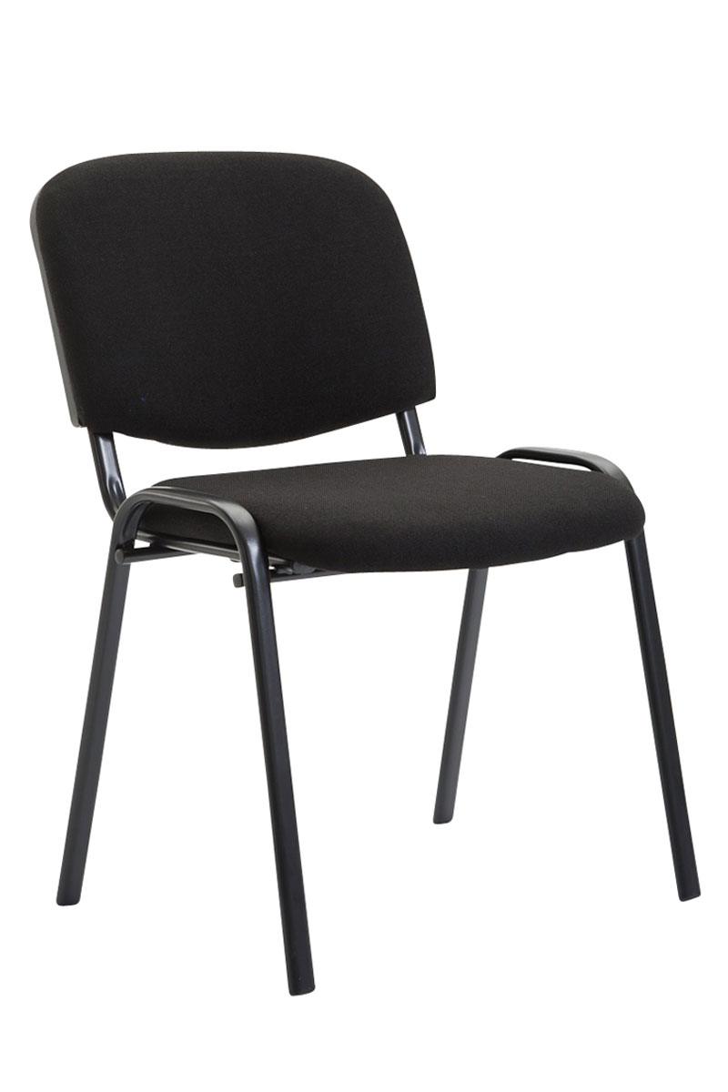 Lot de 4 chaises visiteur Ken en tissu