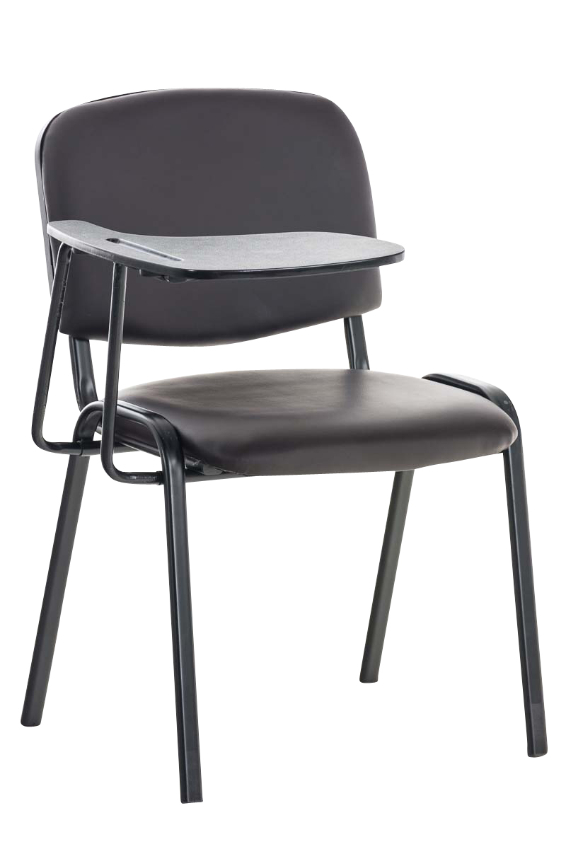 Chaise Ken en similicuir avec tablette rabattable