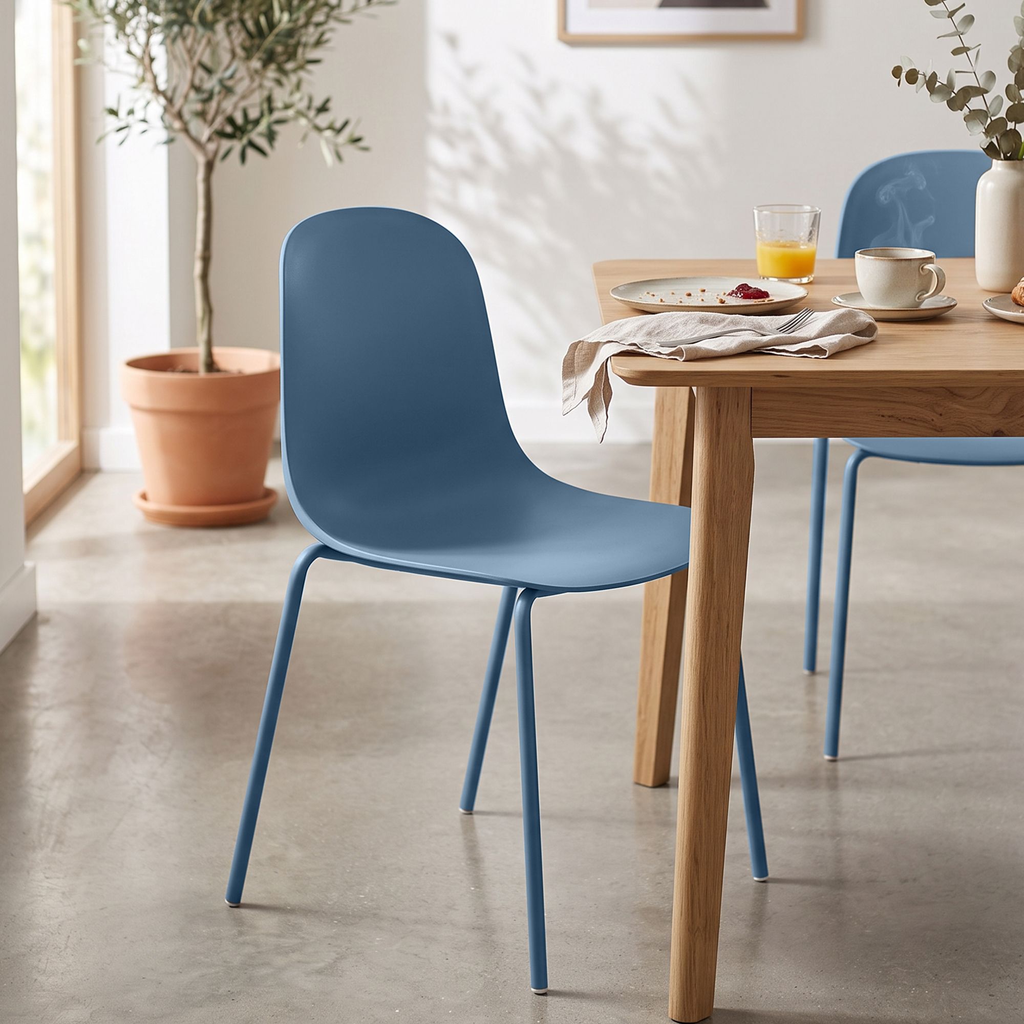 Lot de 2 chaises empilables Hardin