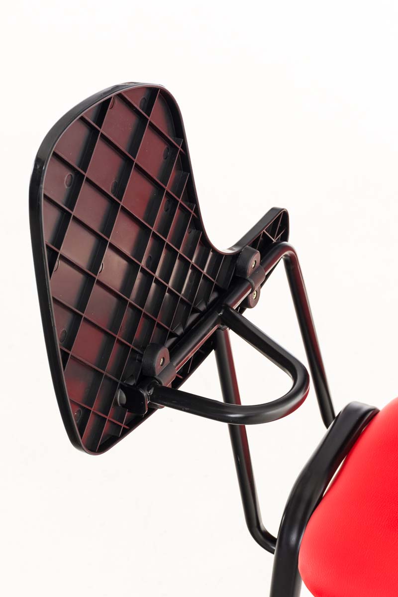 Chaise Ken en similicuir avec tablette rabattable